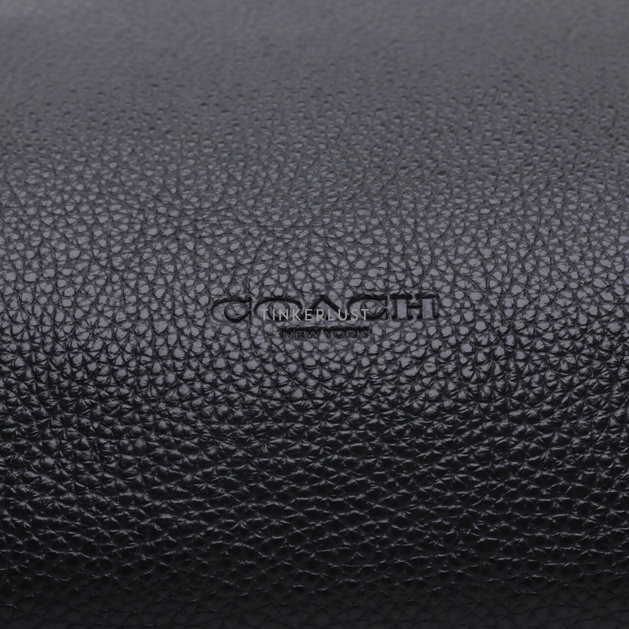 Coach Black F28614 Pouch Pebbled Leather 