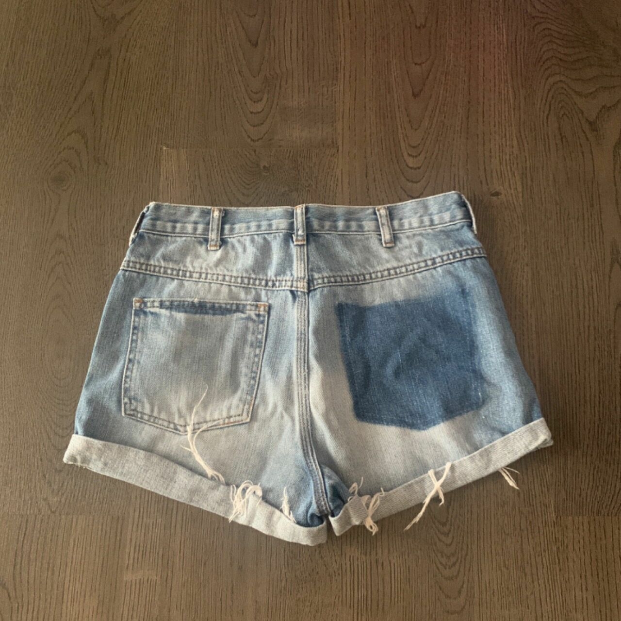 Topshop Blue Organic Short Pants