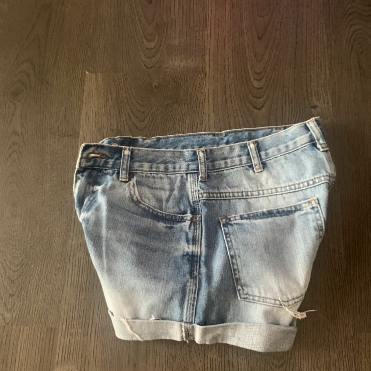 Topshop Blue Organic Short Pants