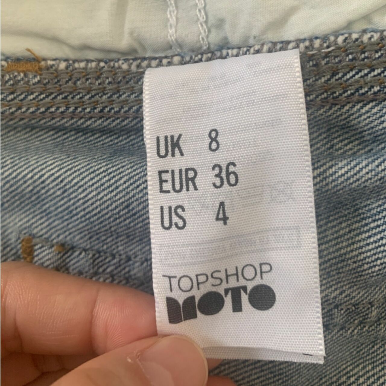 Topshop Blue Organic Short Pants