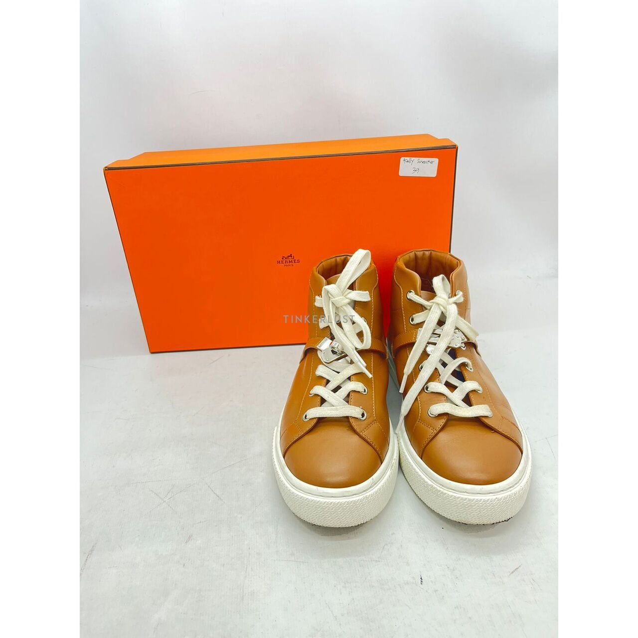 Hermes Kelly Daydream Naturale PHW High Sneaker 