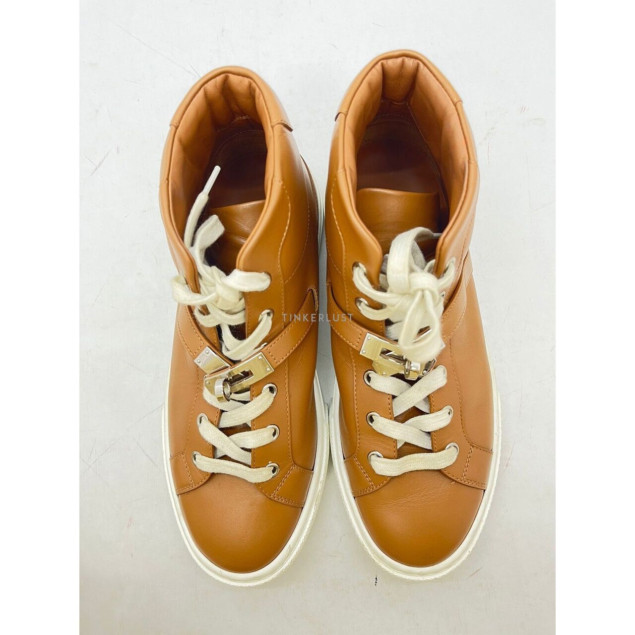 Hermes Kelly Daydream Naturale PHW High Sneaker 