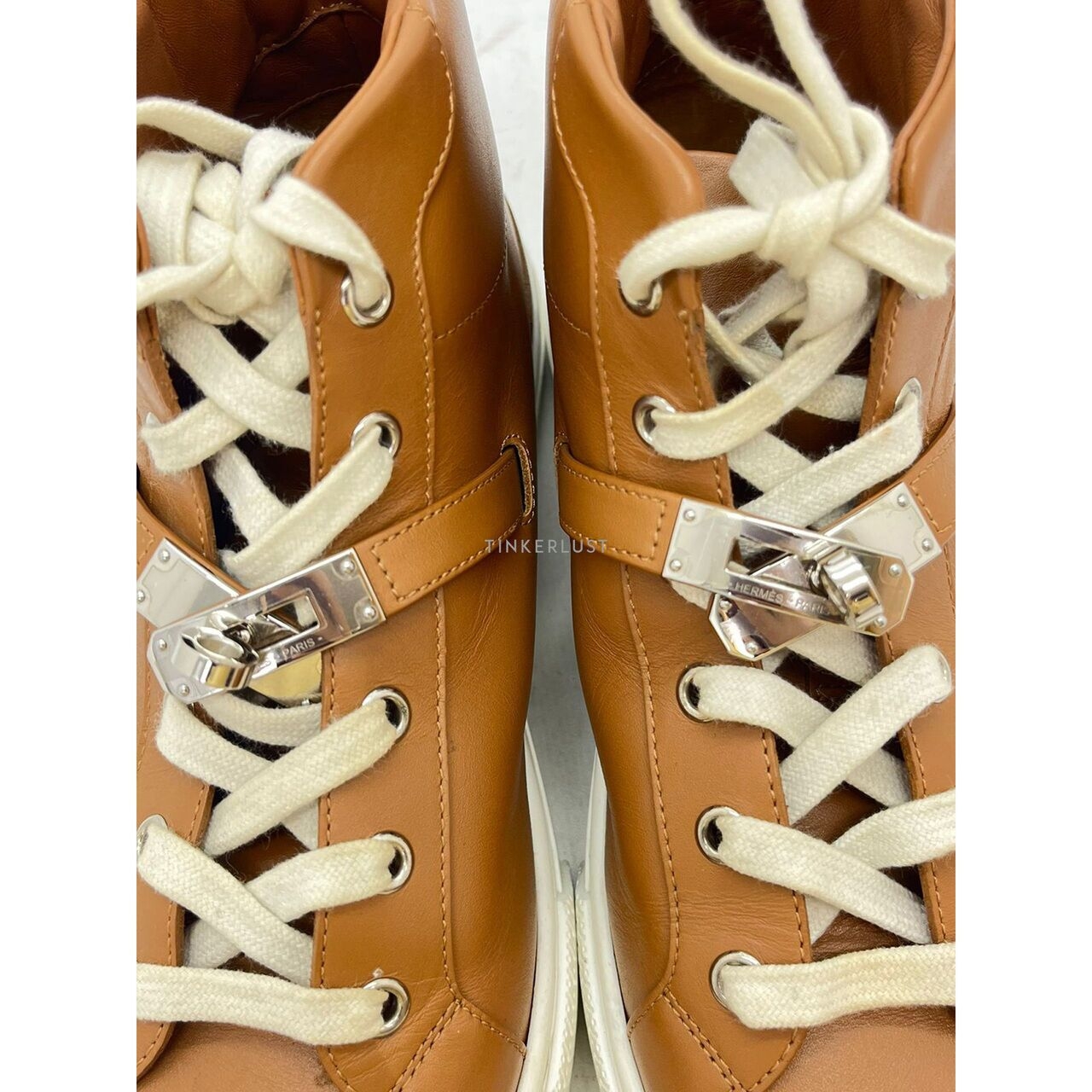 Hermes Kelly Daydream Naturale PHW High Sneaker 