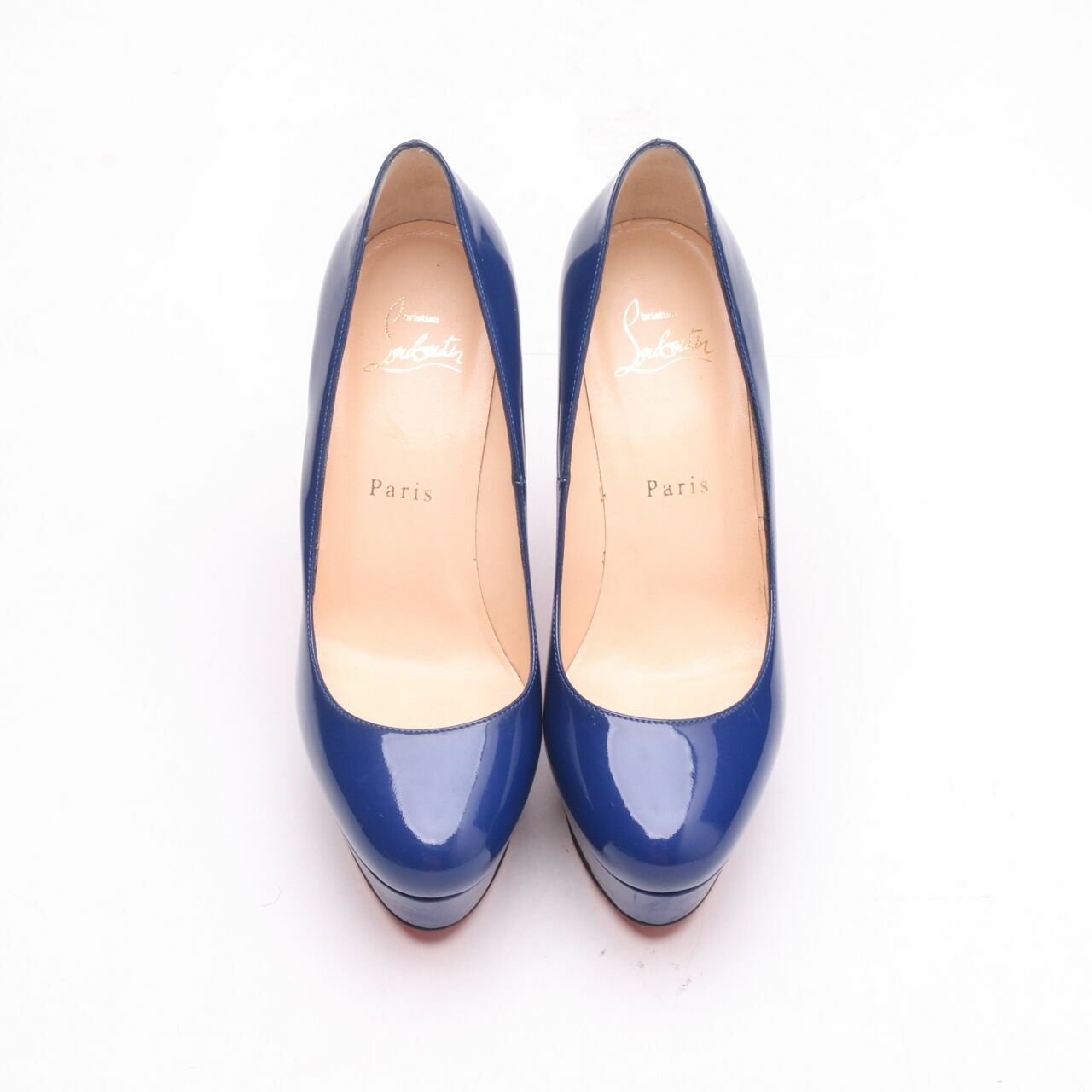 Christian Louboutin Blue Patent Pump Heels