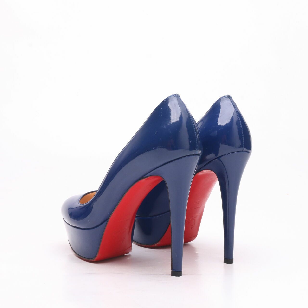 Christian Louboutin Blue Patent Pump Heels