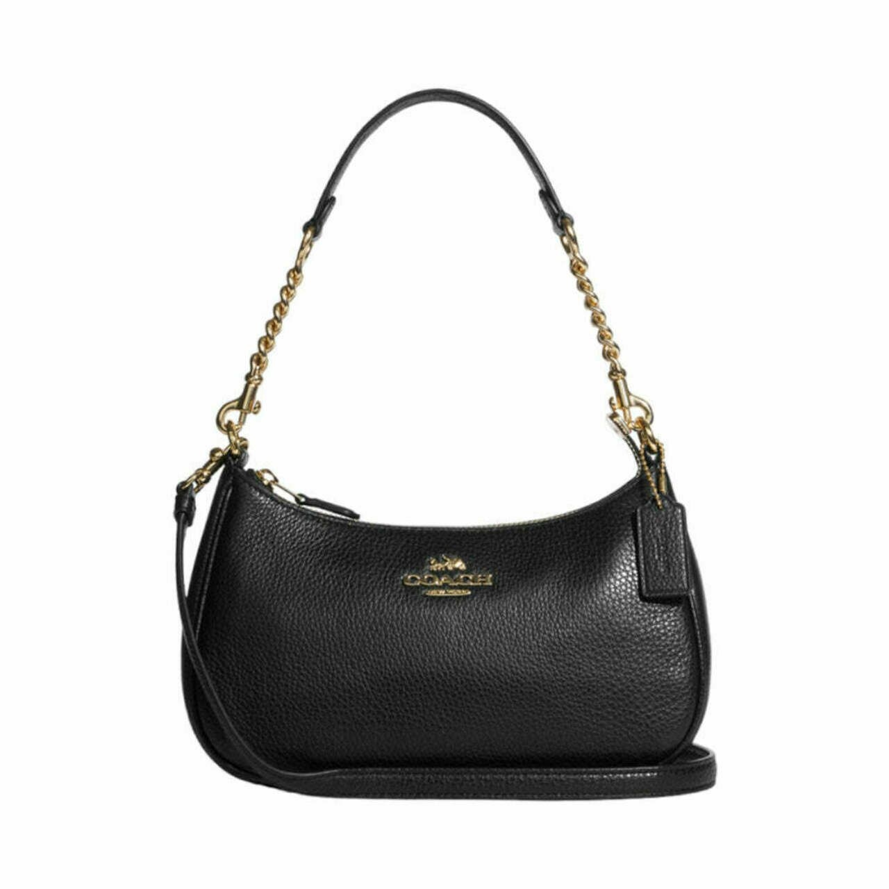 Coach Teri Hobo Shoulder Bag Black