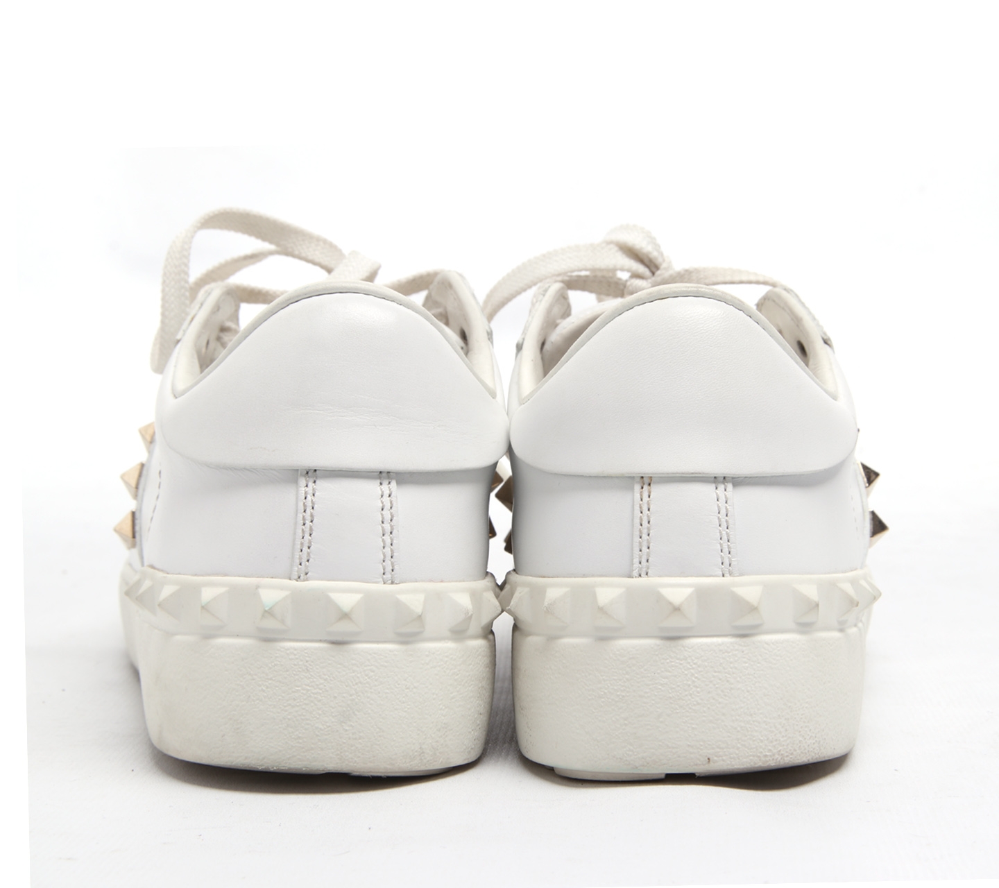 Valentino White Studded Sneakers