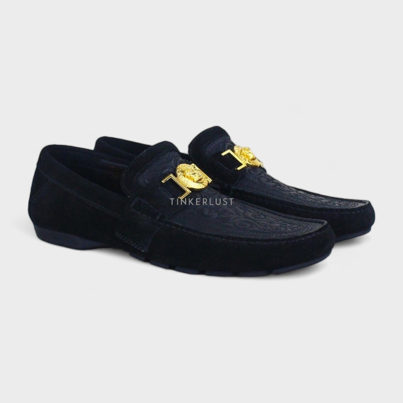 Versace Medusa Black Loafers