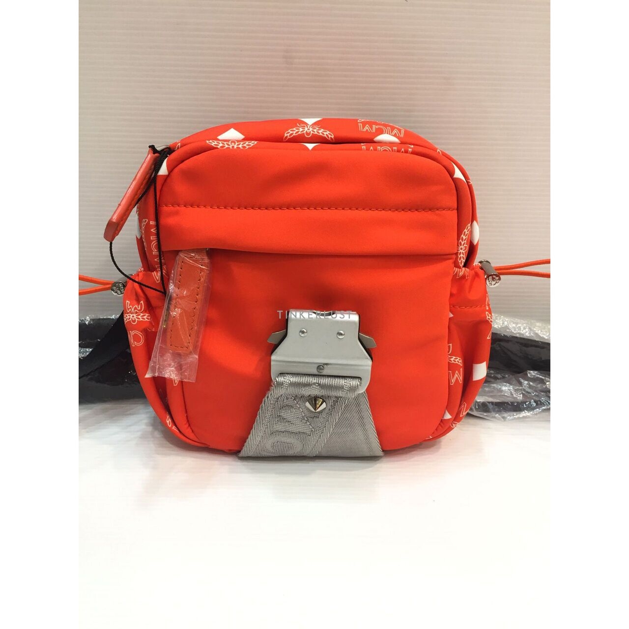 MCM Jemison Nylon Orange 2019 Sling Bag 