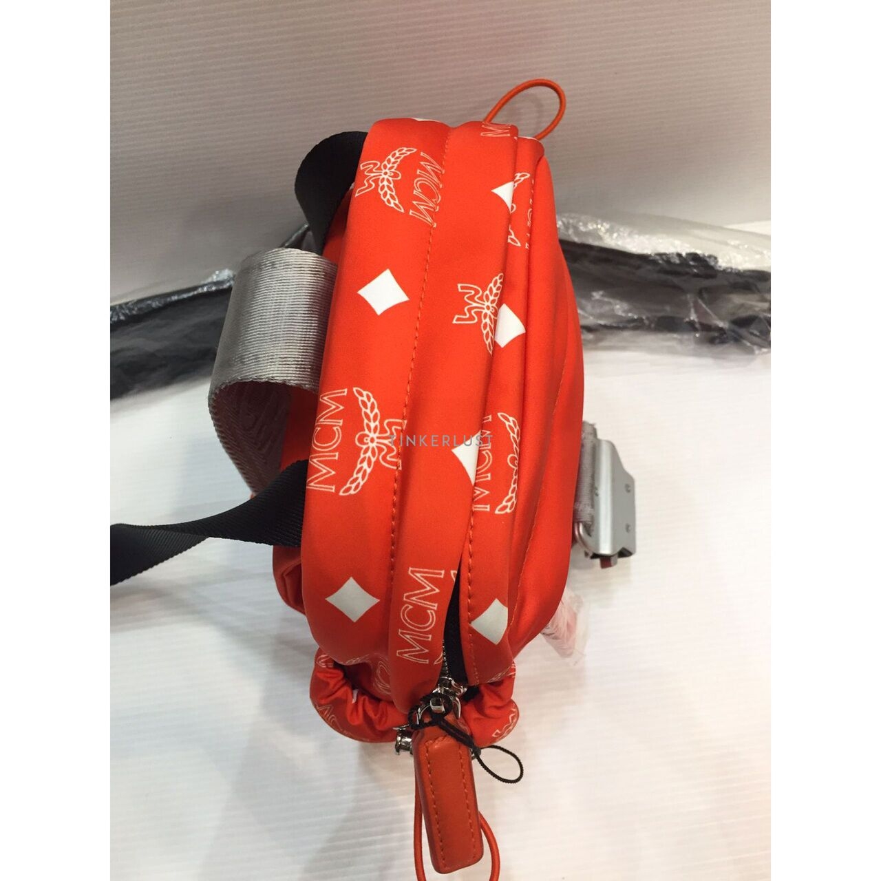 MCM Jemison Nylon Orange 2019 Sling Bag 