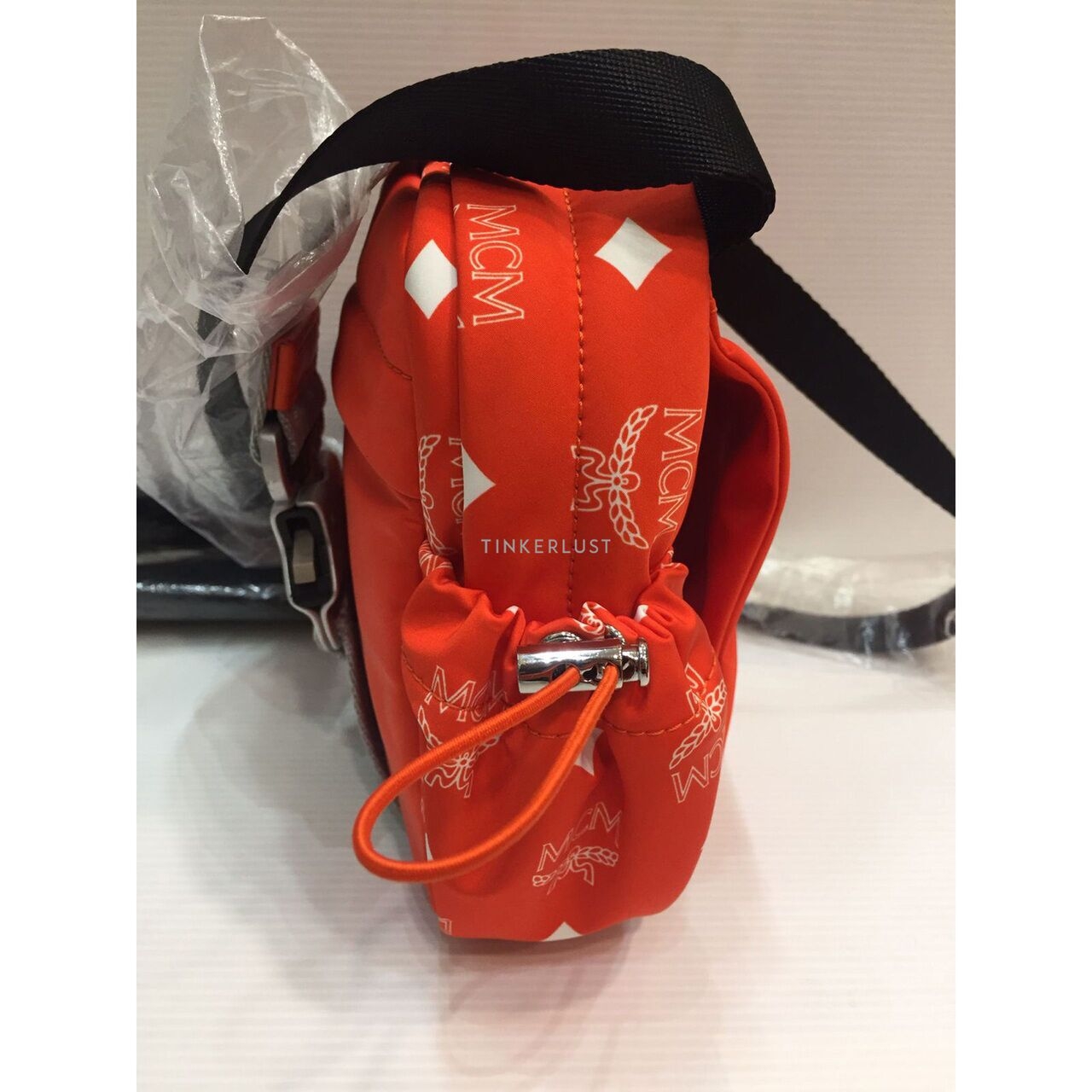 MCM Jemison Nylon Orange 2019 Sling Bag 