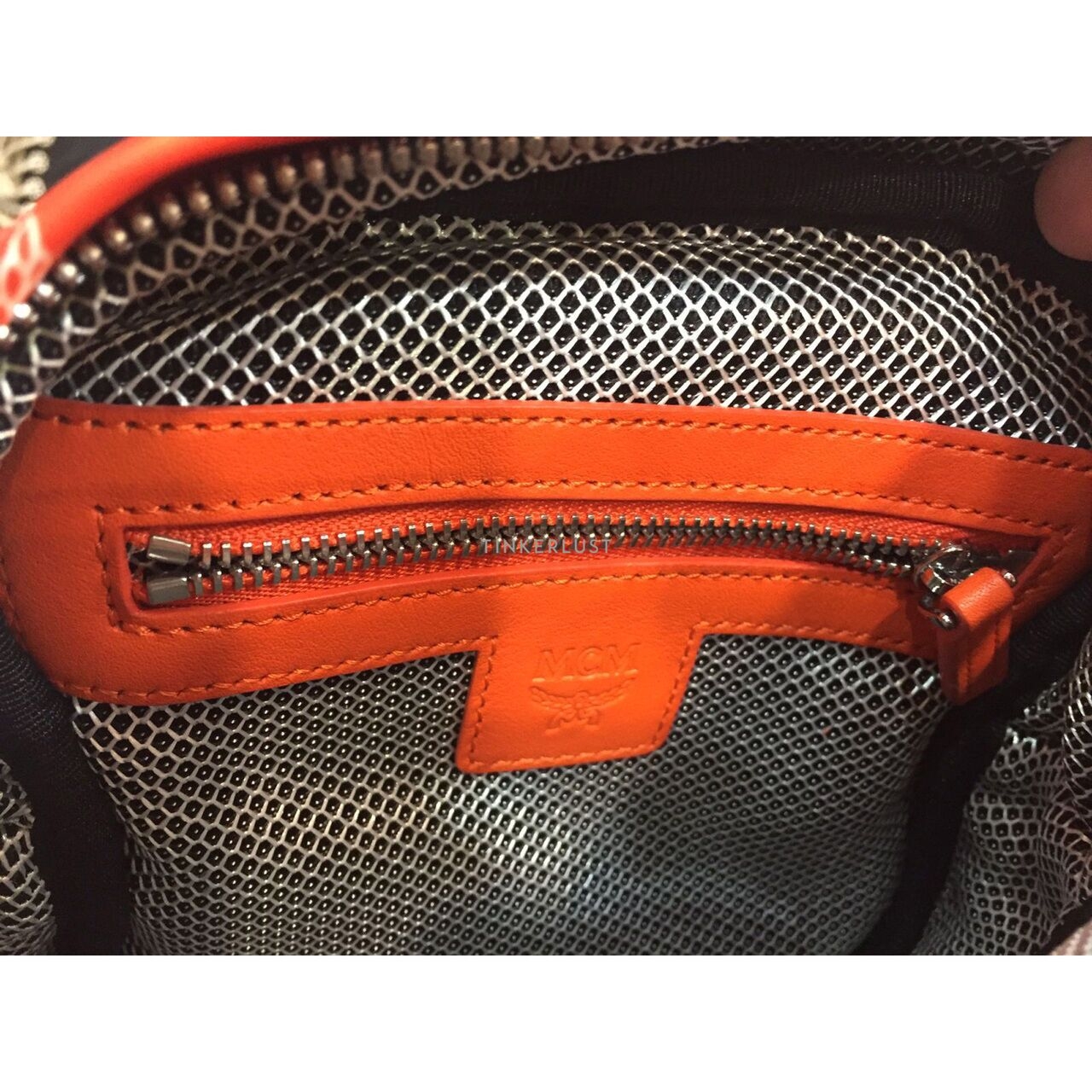 MCM Jemison Nylon Orange 2019 Sling Bag 