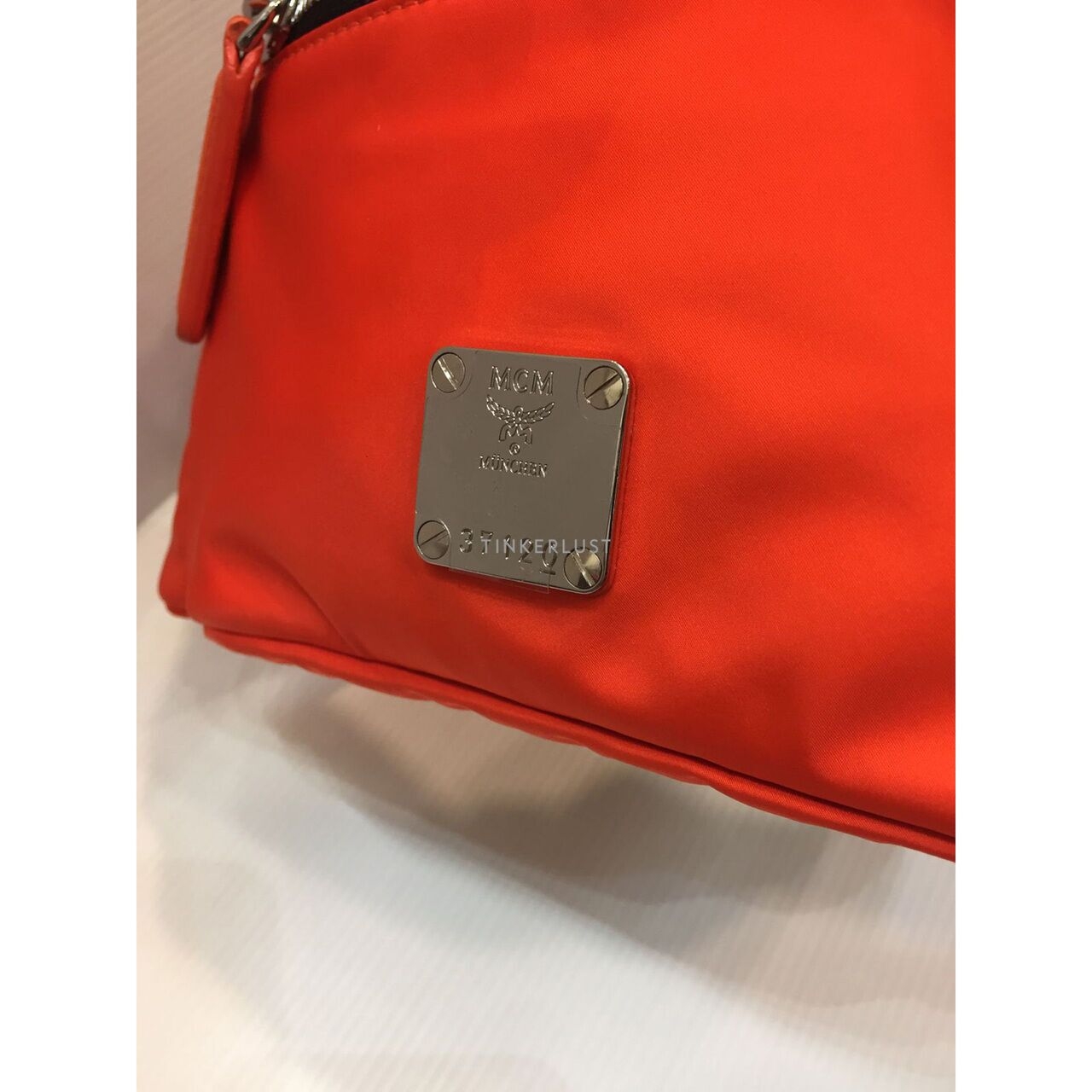 MCM Jemison Nylon Orange 2019 Sling Bag 