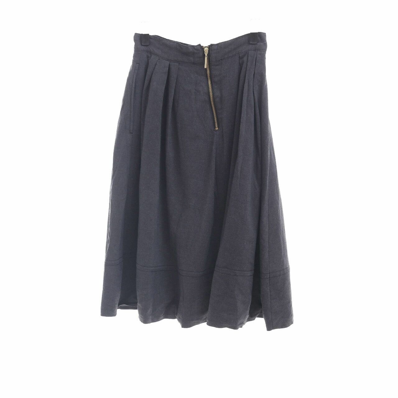 H&M Grey Midi Skirt