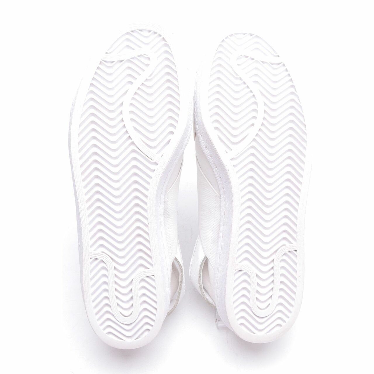 Adidas White Superstar Slipon Sneakers