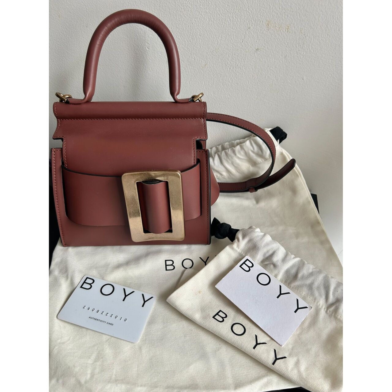 Boyy Burgundy Handbag