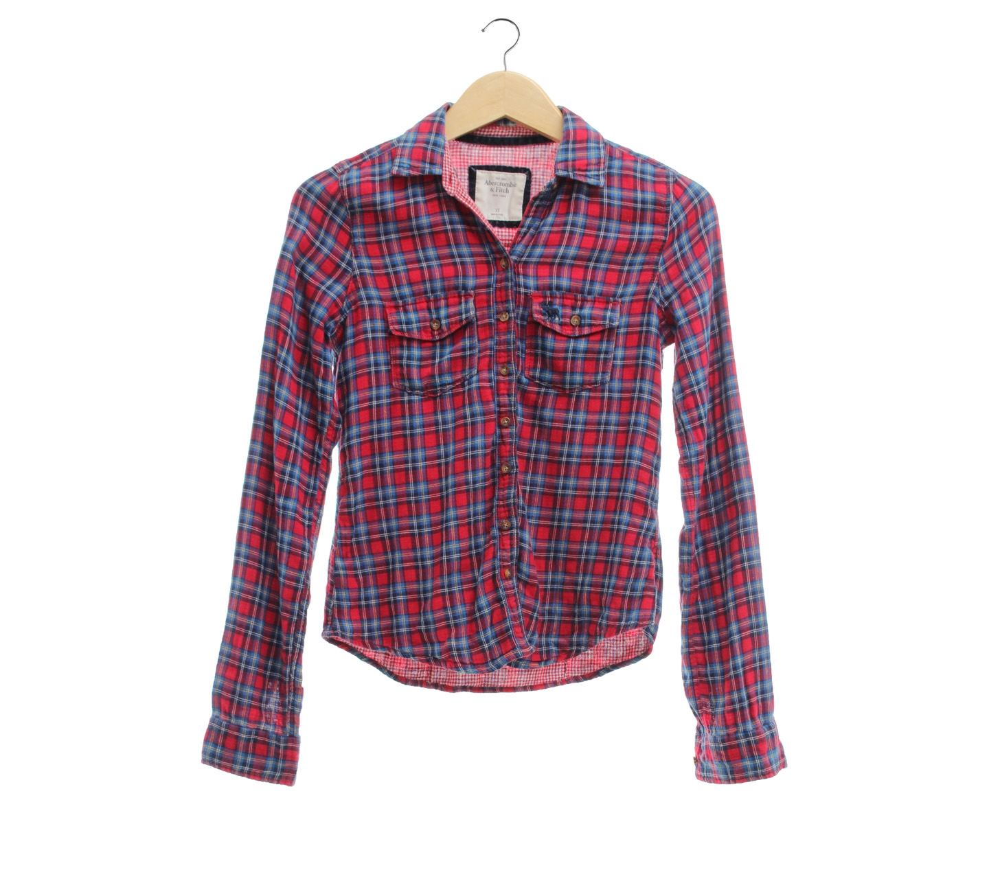 Abercrombie & fitch red plaid shirt