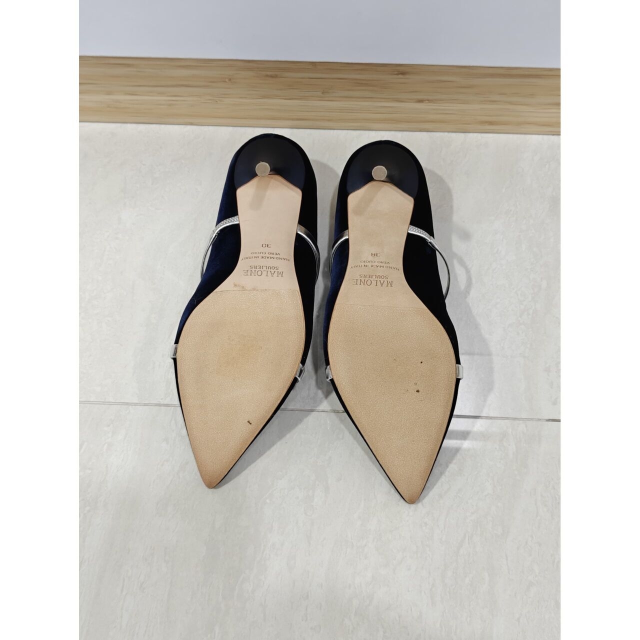 Malone Souliers Navy Heels