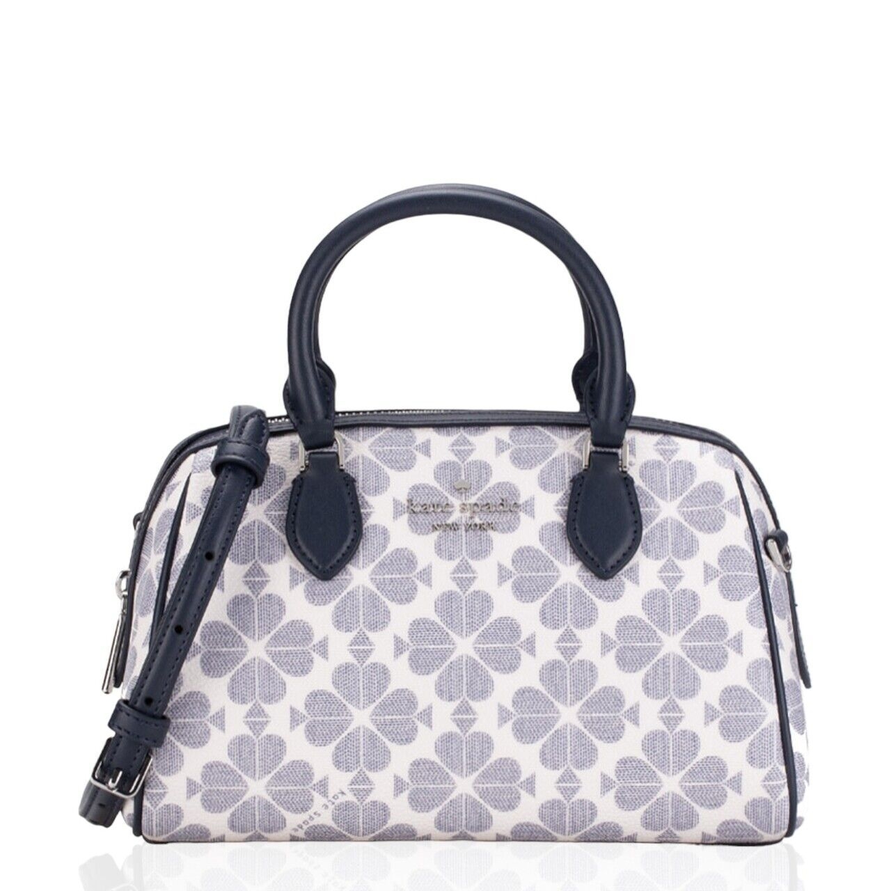 Kate Spade Signature Flower Duffle Crossbody Navy Multi