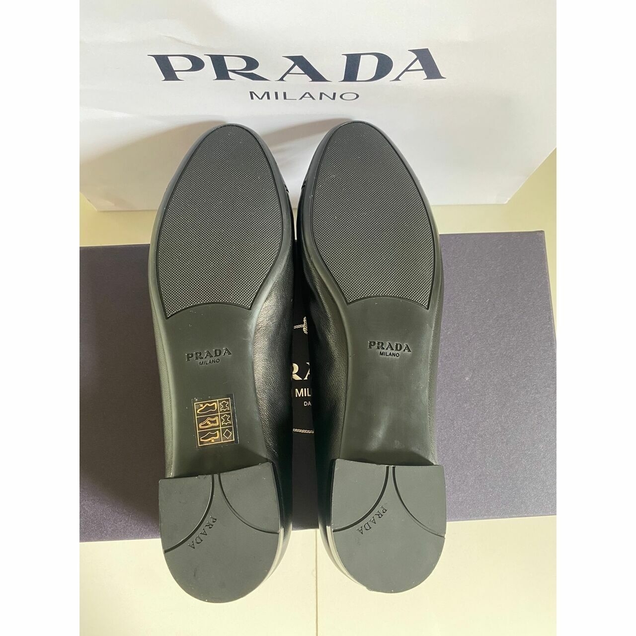 Prada Black Flats