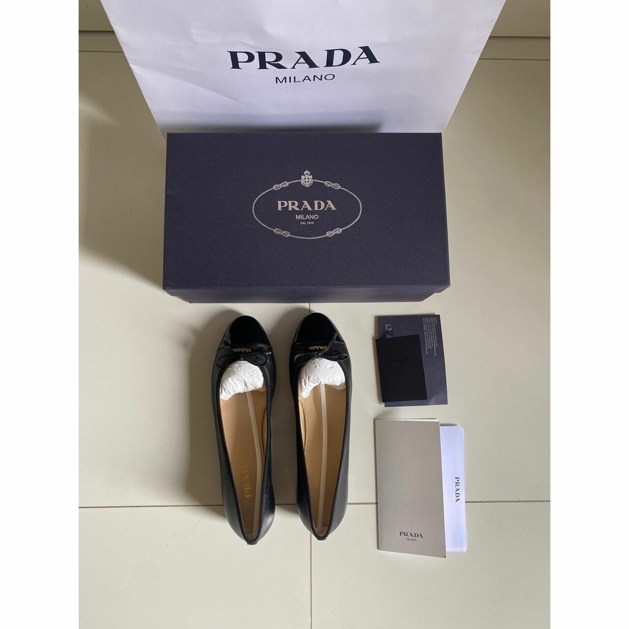 Prada Black Flats