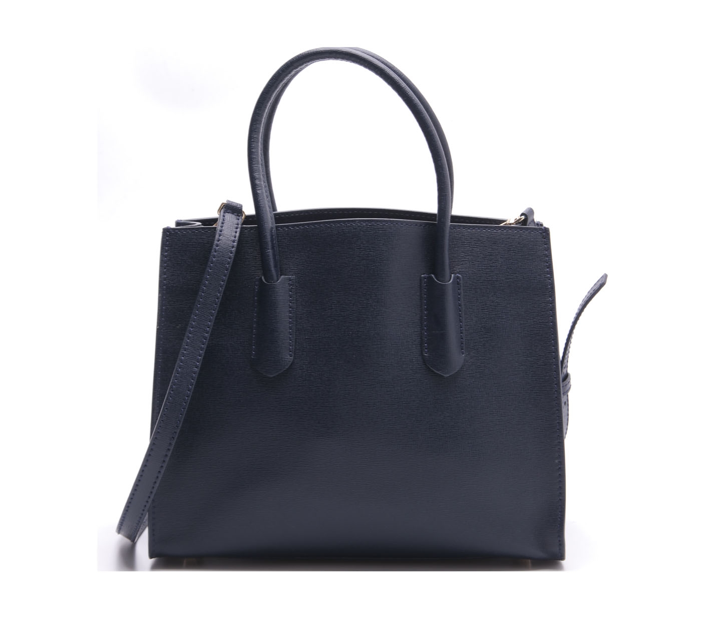 Furla Navy Leather Satchel