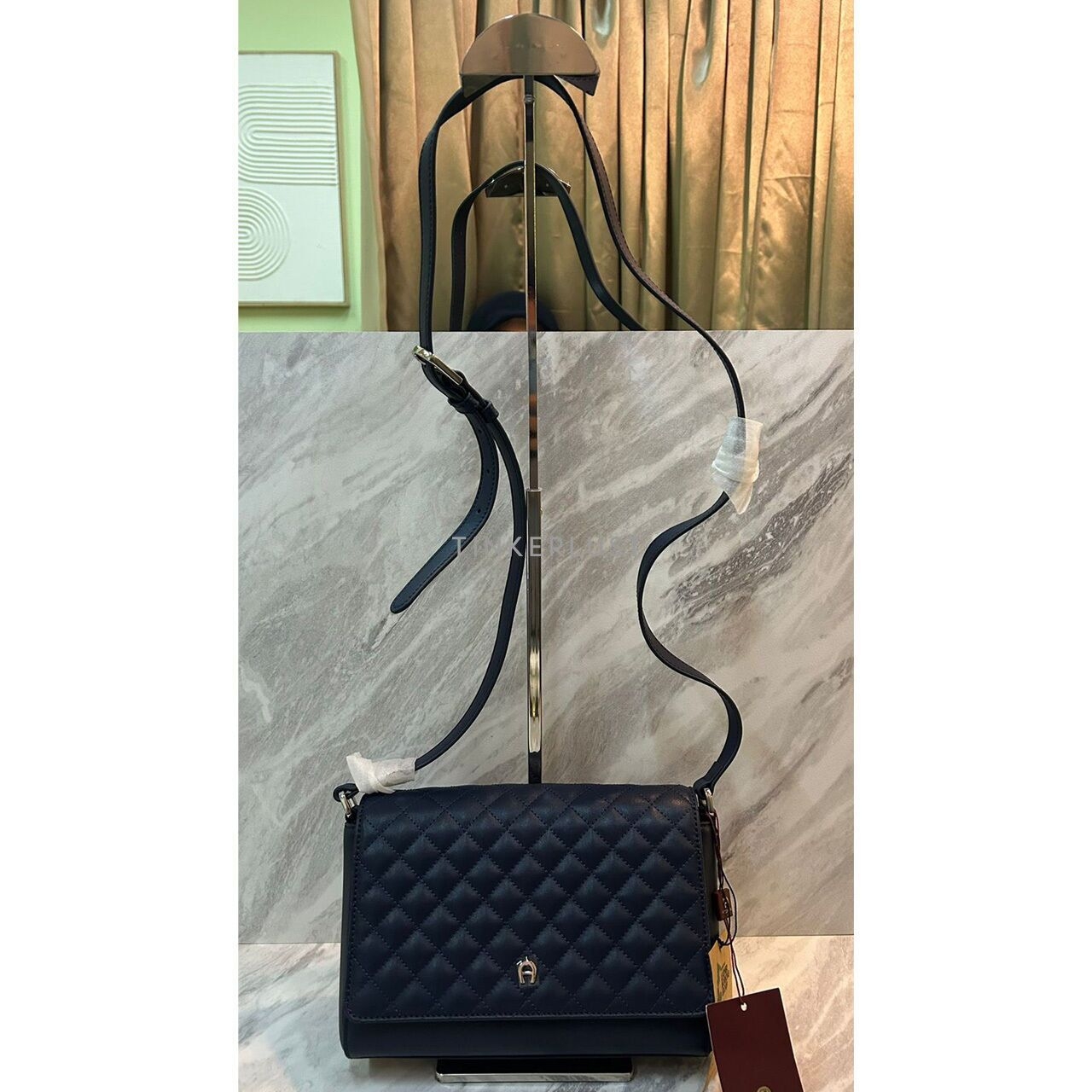 Aigner Emily Navy Medium Sling Bag