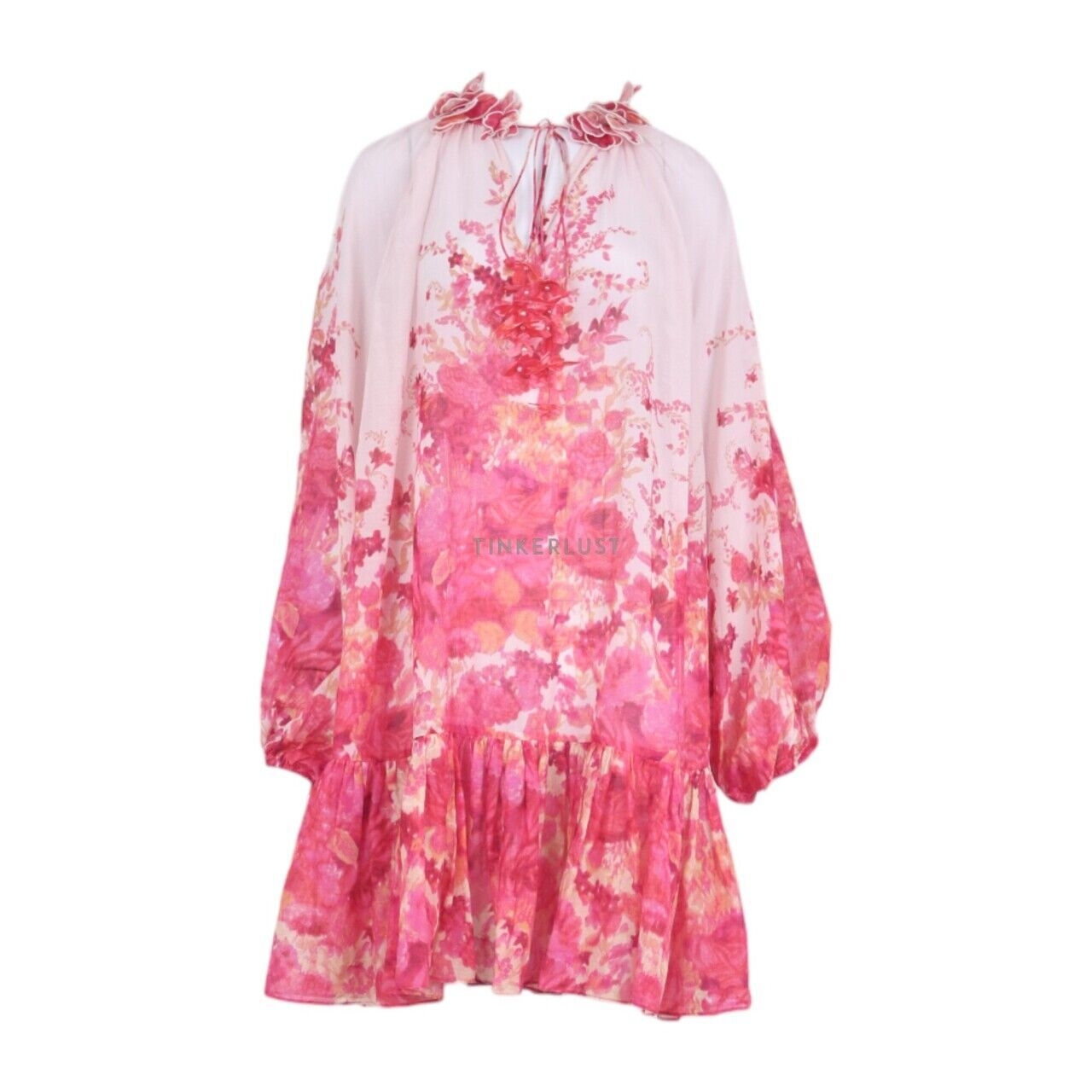 Zimmermann Pink Floral Mini Dress