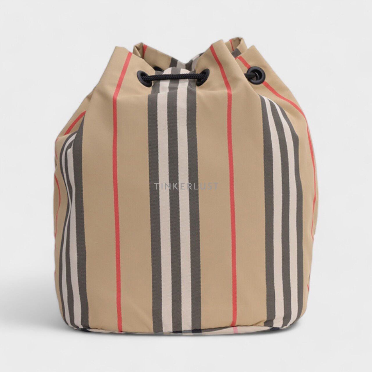 Burberry Icon Stripe Econyl Drawcord Pouch in Archive Beige Sling Bag