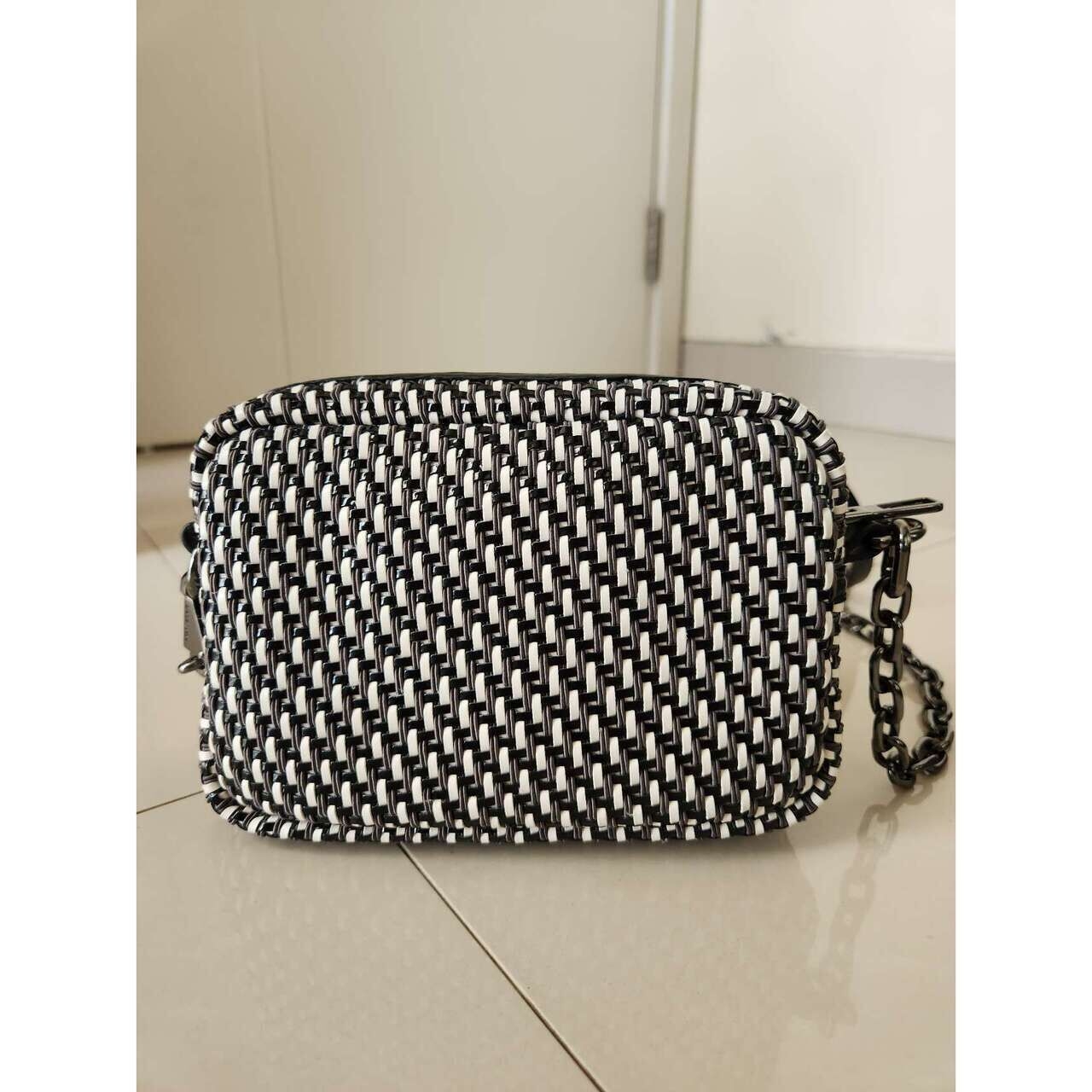 Bimba Y Lola Black & White Sling Bag