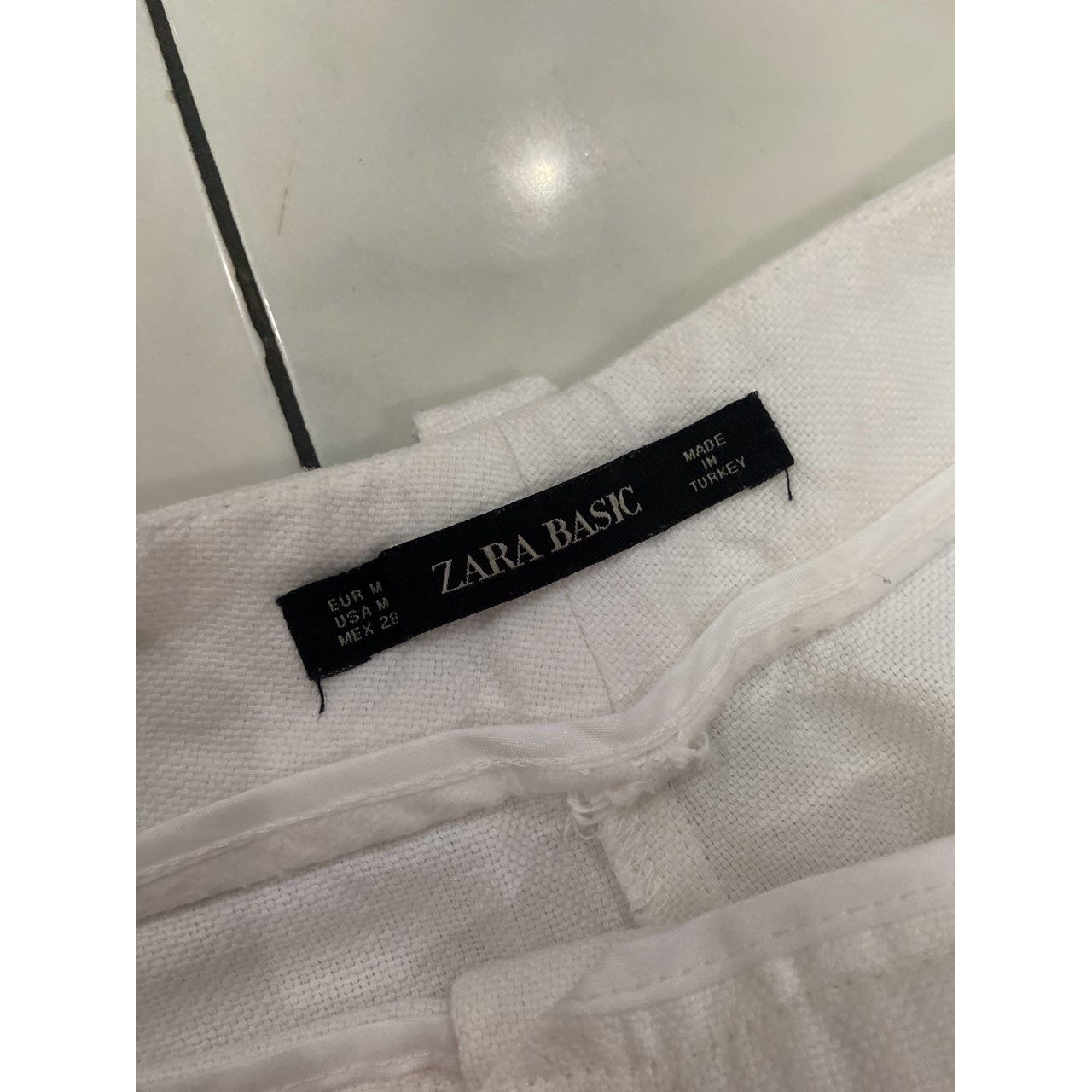 Zara White Long Pants