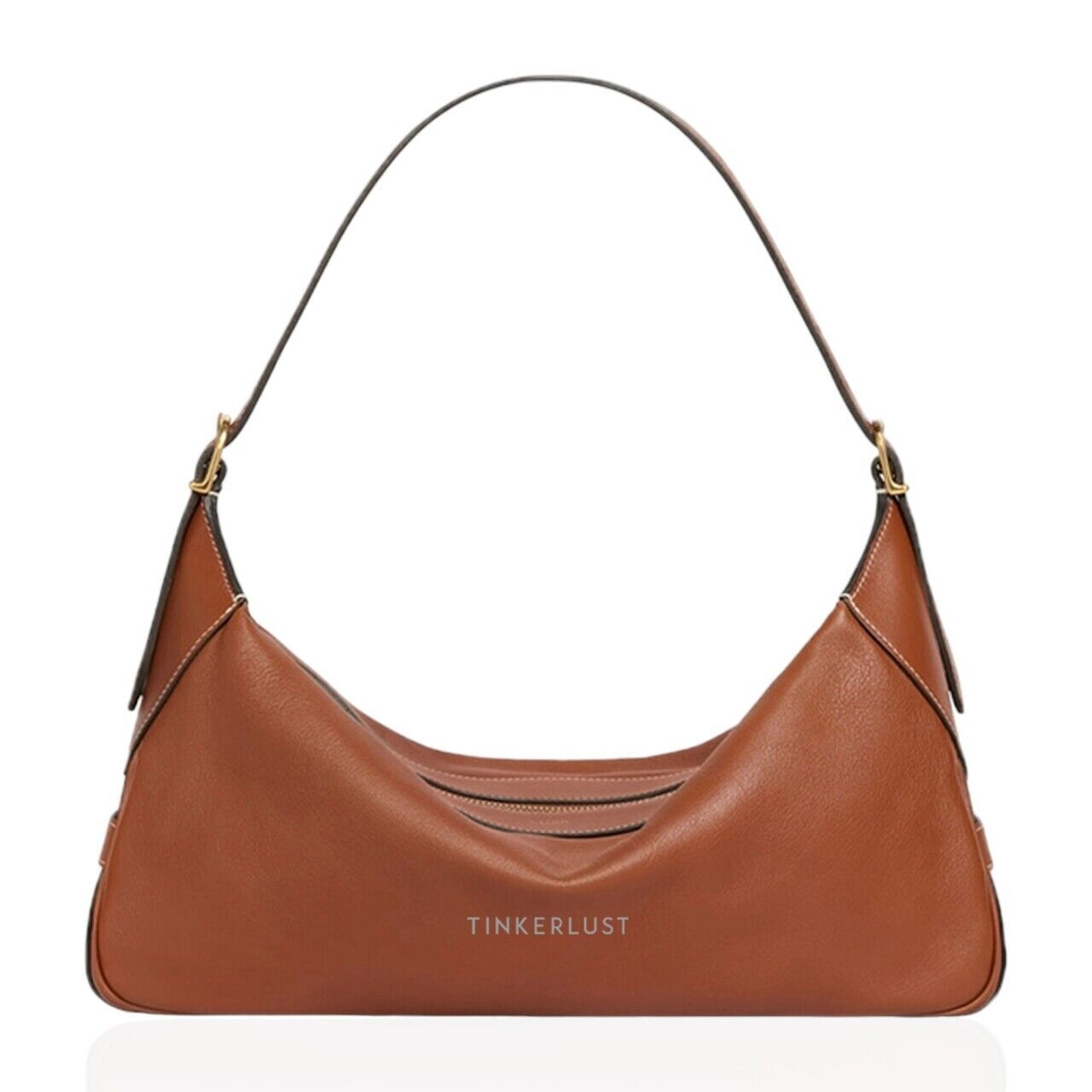 Celine Medium Romy Supple Tan Calfskin Shoulder Bag