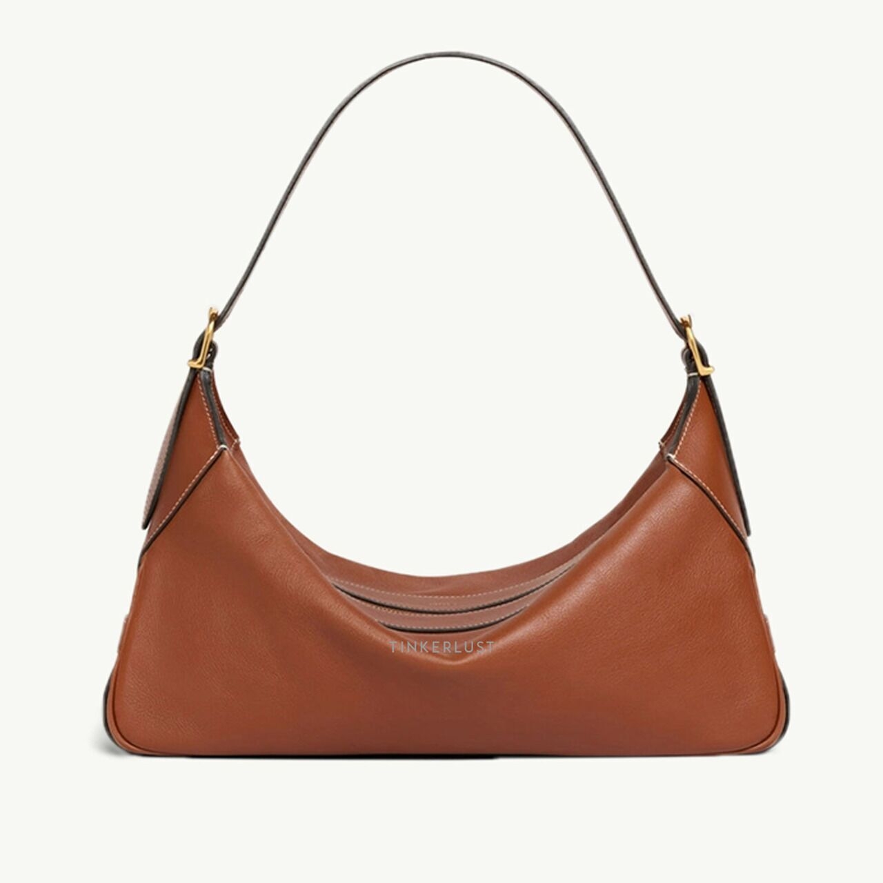 Celine Medium Romy Supple Tan Calfskin Shoulder Bag