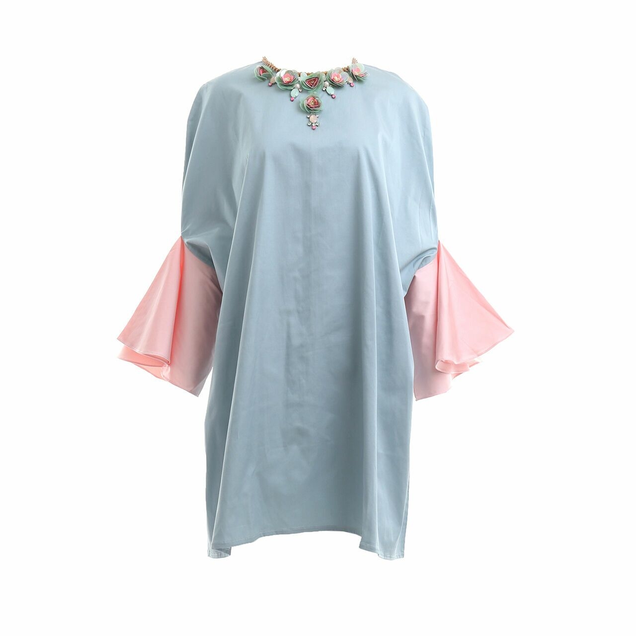 Private Collection Blue & Pink Tunik Blouse