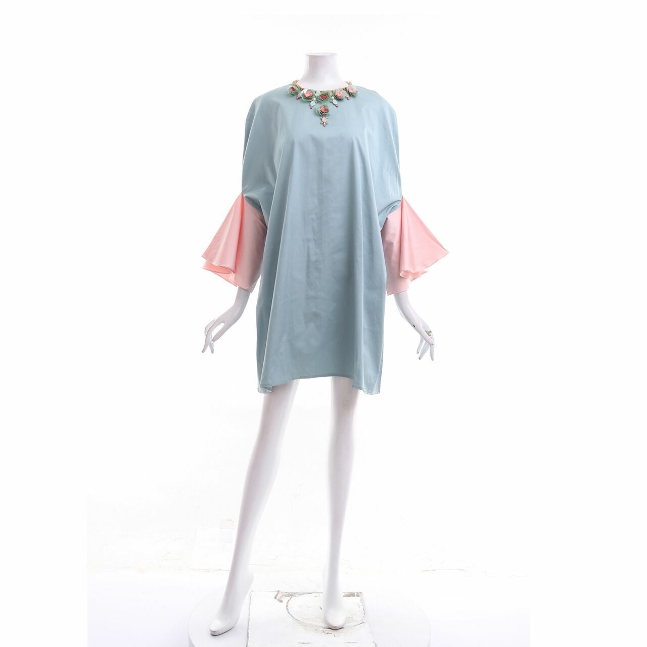 Private Collection Blue & Pink Tunik Blouse