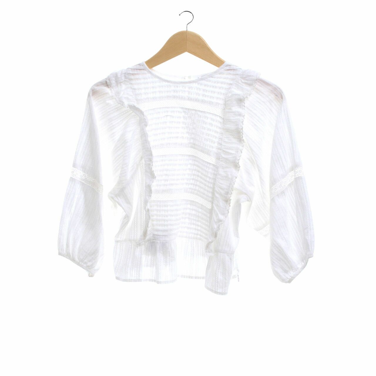 The Editor's Market Off White Blouse