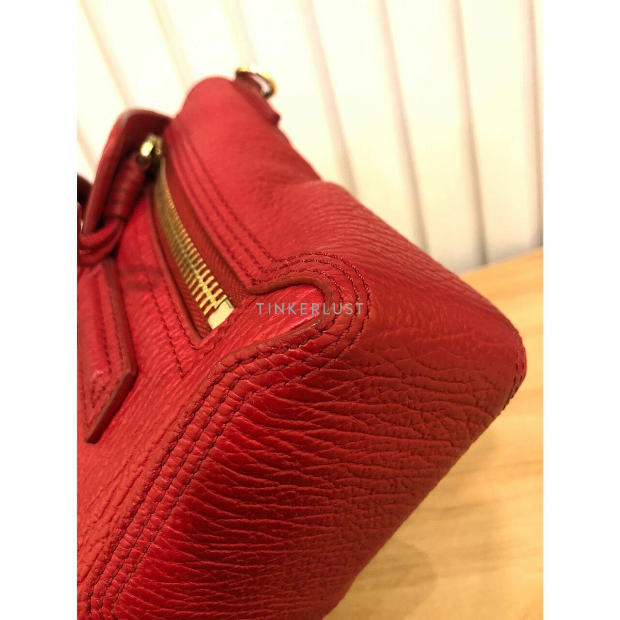 Philip Lim Pashli Mini Satchel Red Nickel GHW 2016