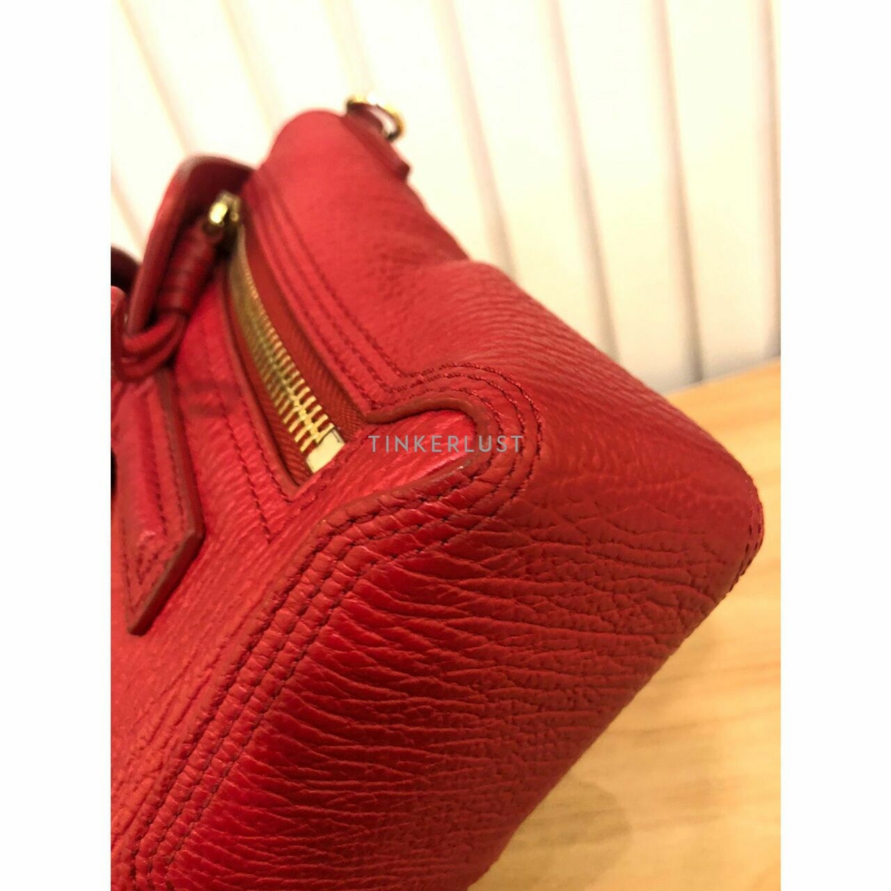 Philip Lim Pashli Mini Satchel Red Nickel GHW 2016