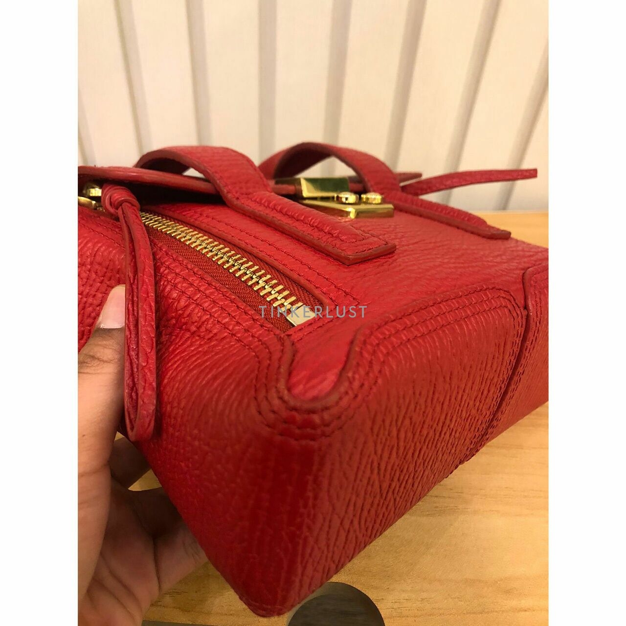 Philip Lim Pashli Mini Satchel Red Nickel GHW 2016