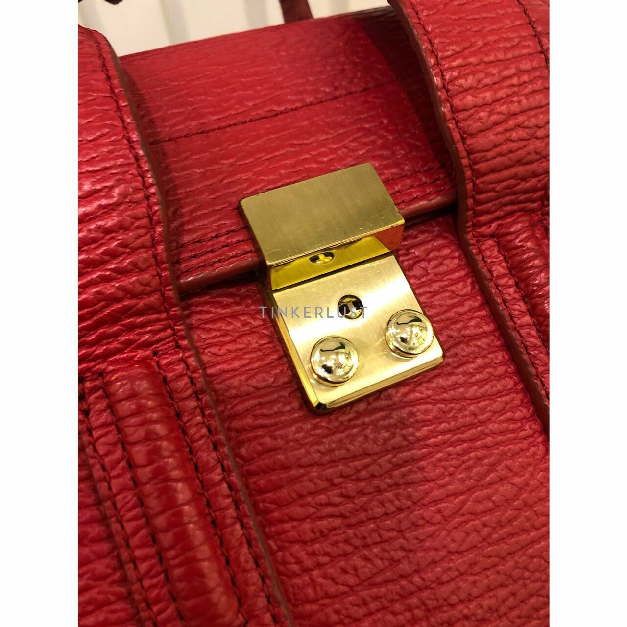 Philip Lim Pashli Mini Satchel Red Nickel GHW 2016