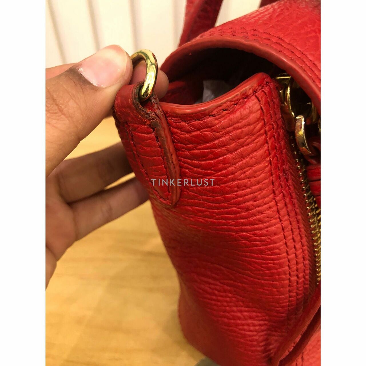 Philip Lim Pashli Mini Satchel Red Nickel GHW 2016