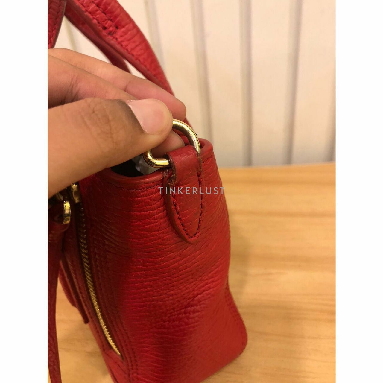 Philip Lim Pashli Mini Satchel Red Nickel GHW 2016