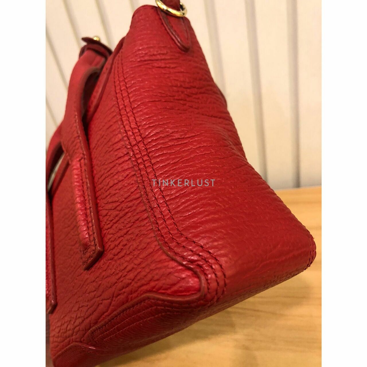 Philip Lim Pashli Mini Satchel Red Nickel GHW 2016