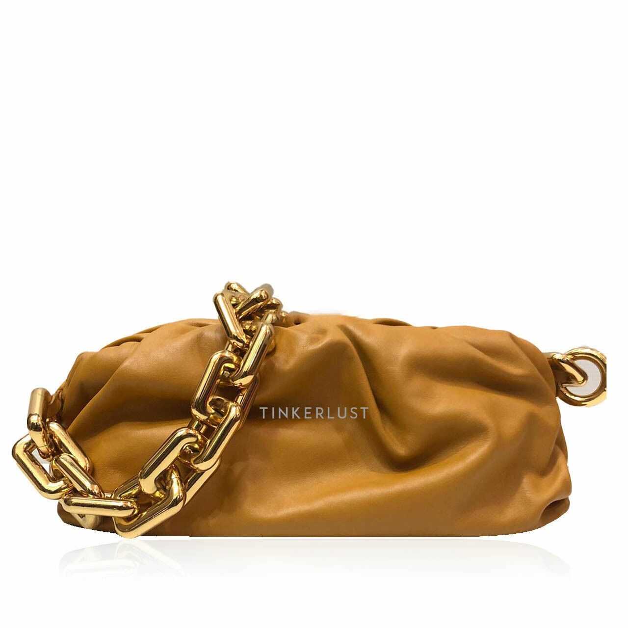 Bottega Veneta Chunky Chain Brown Shoulder Bag