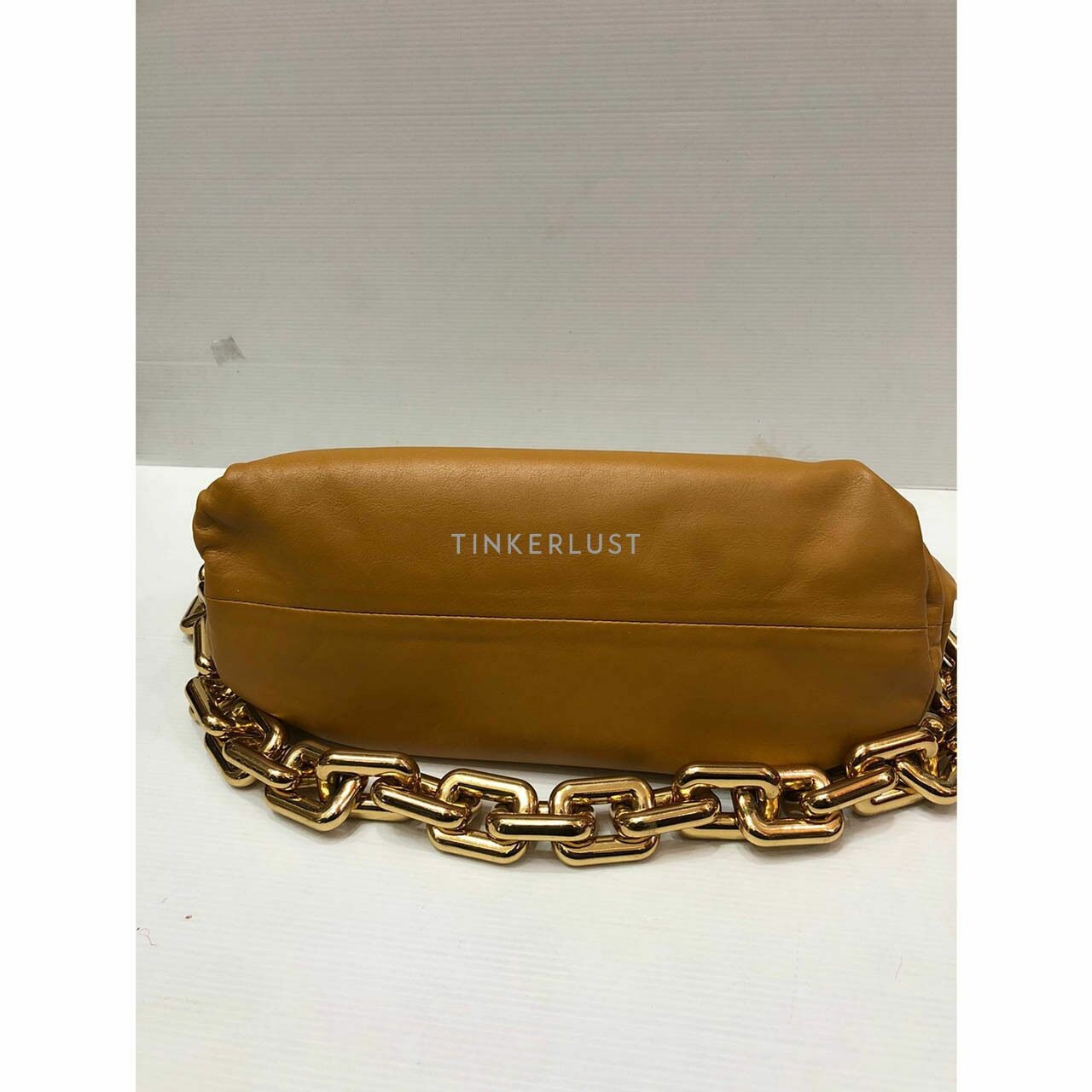 Bottega Veneta Chunky Chain Brown Shoulder Bag