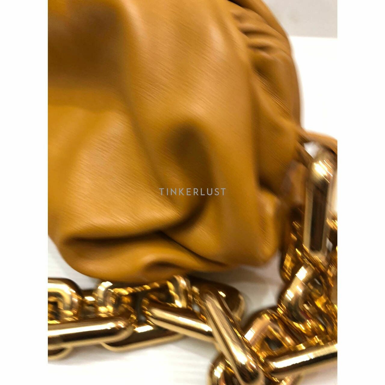 Bottega Veneta Chunky Chain Brown Shoulder Bag