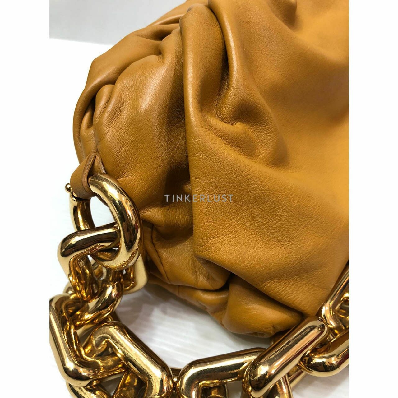 Bottega Veneta Chunky Chain Brown Shoulder Bag