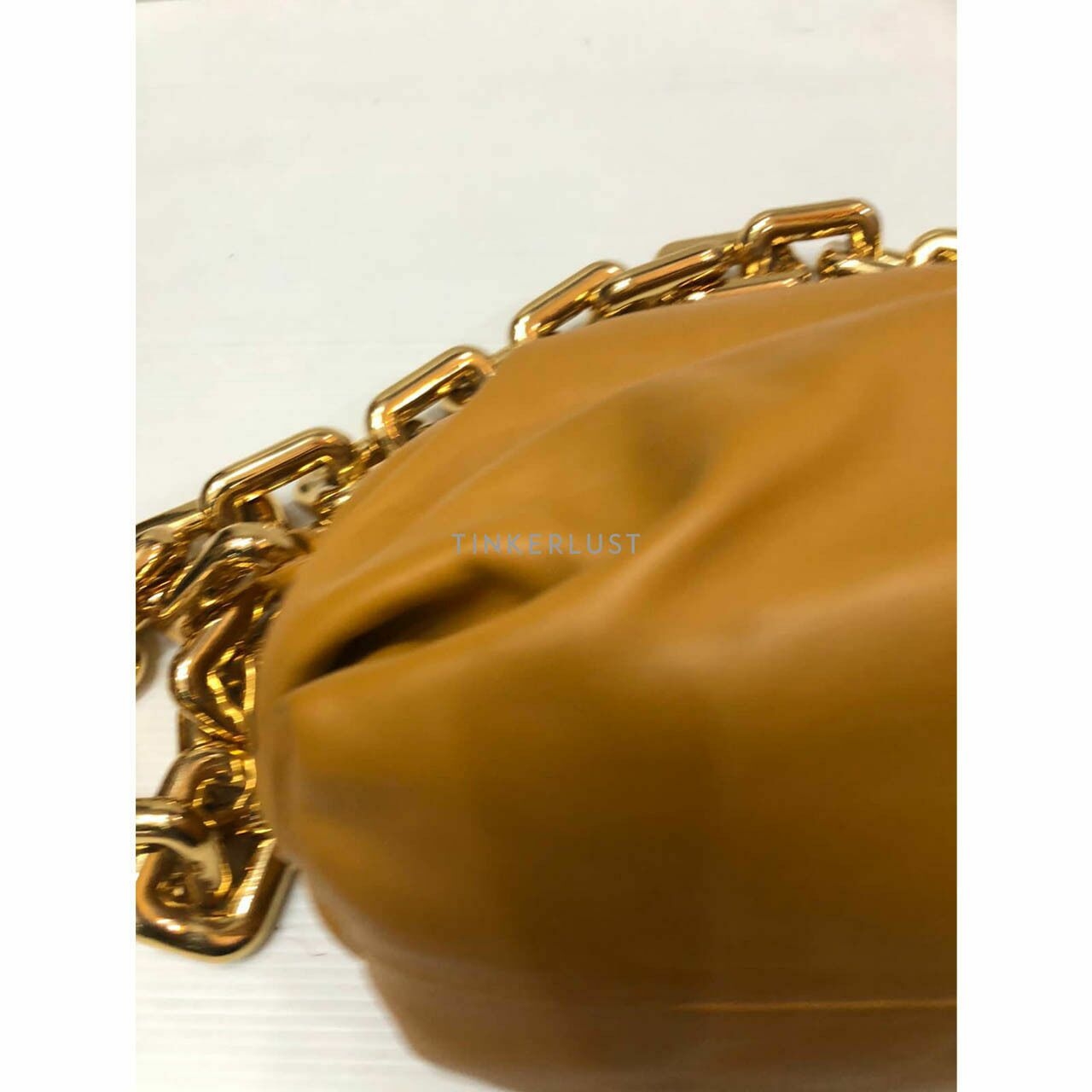 Bottega Veneta Chunky Chain Brown Shoulder Bag