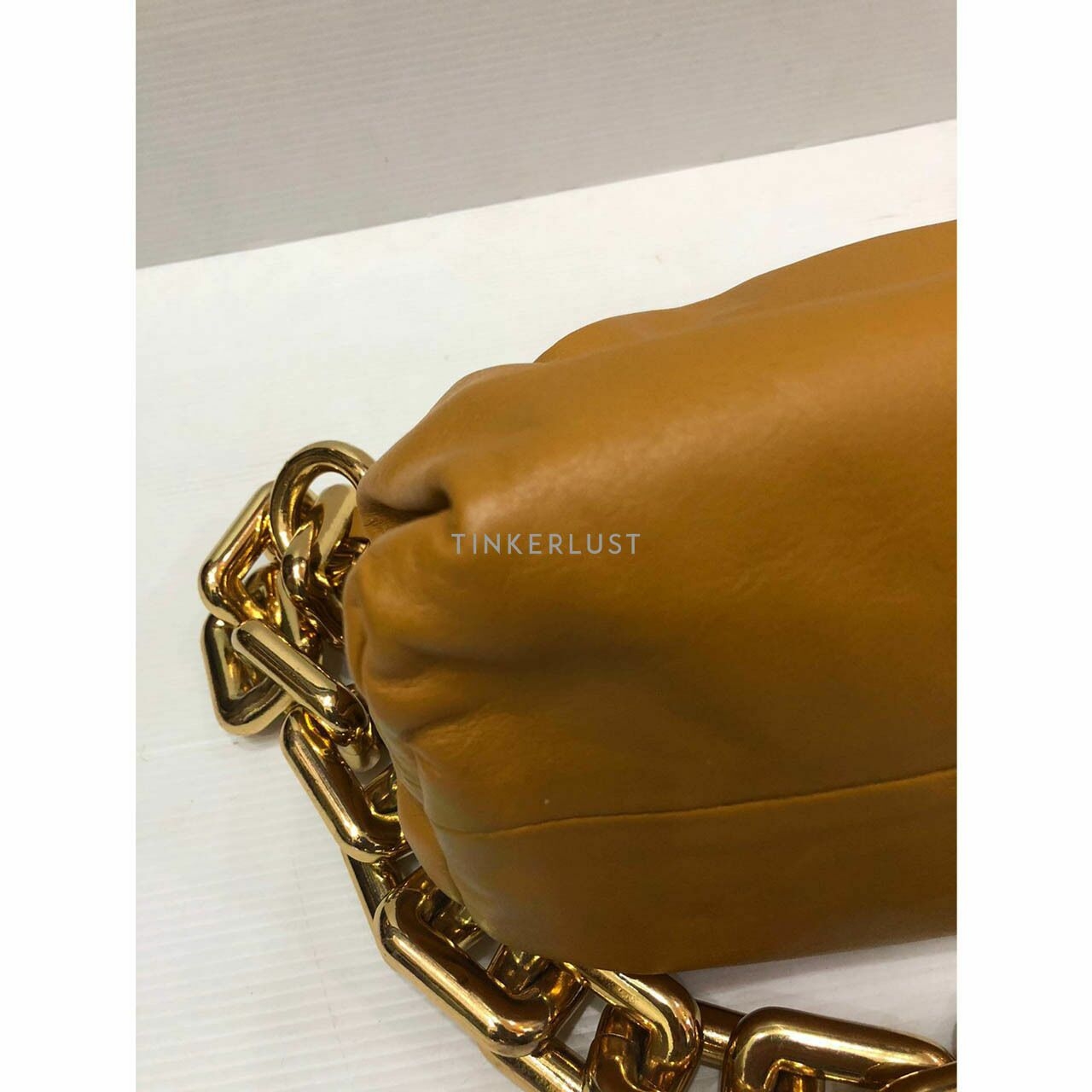 Bottega Veneta Chunky Chain Brown Shoulder Bag