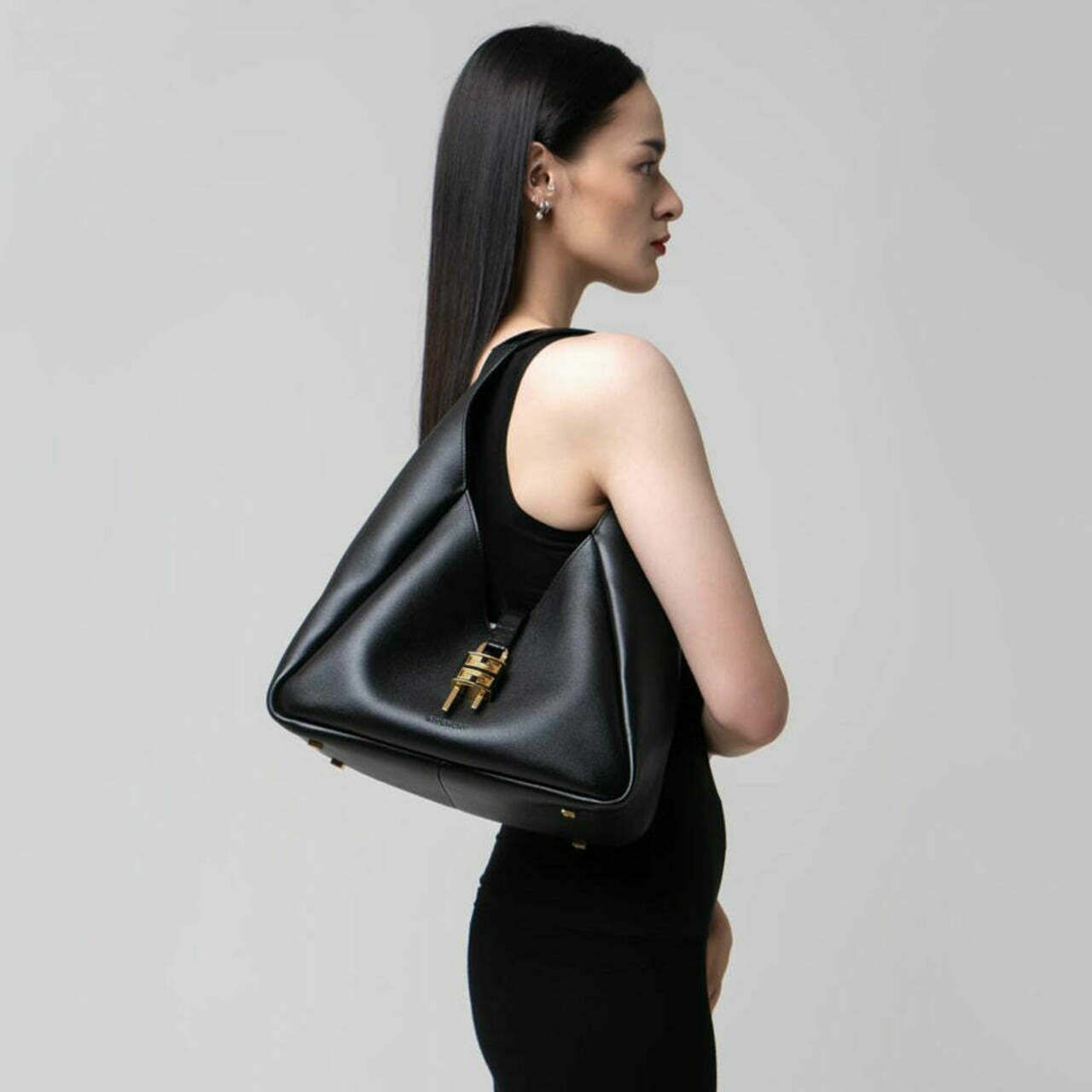 Givenchy Medium G-Hobo Shoulder Bag Black